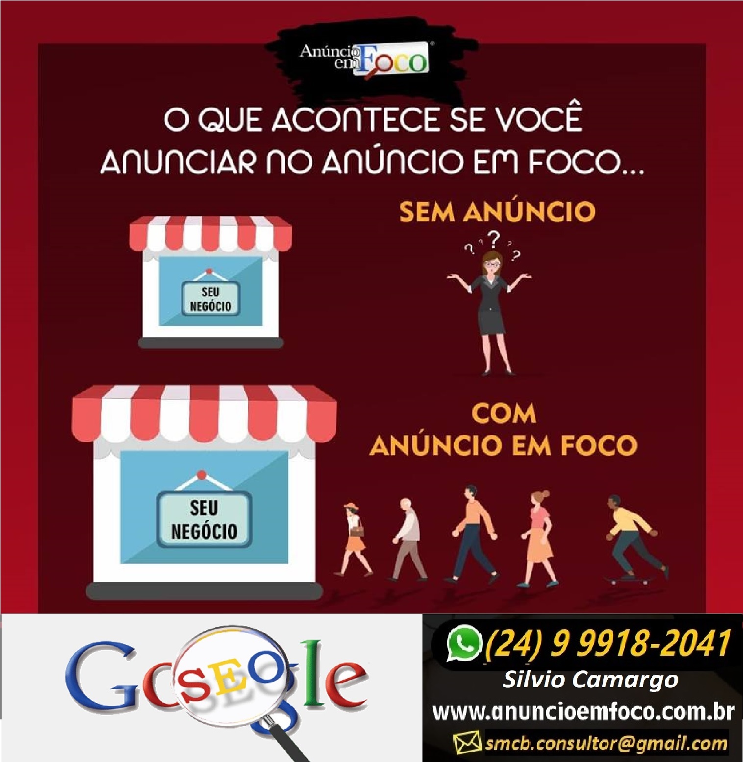 Especialista em Google em Barra Mansa RJ - Anuncio em Foco