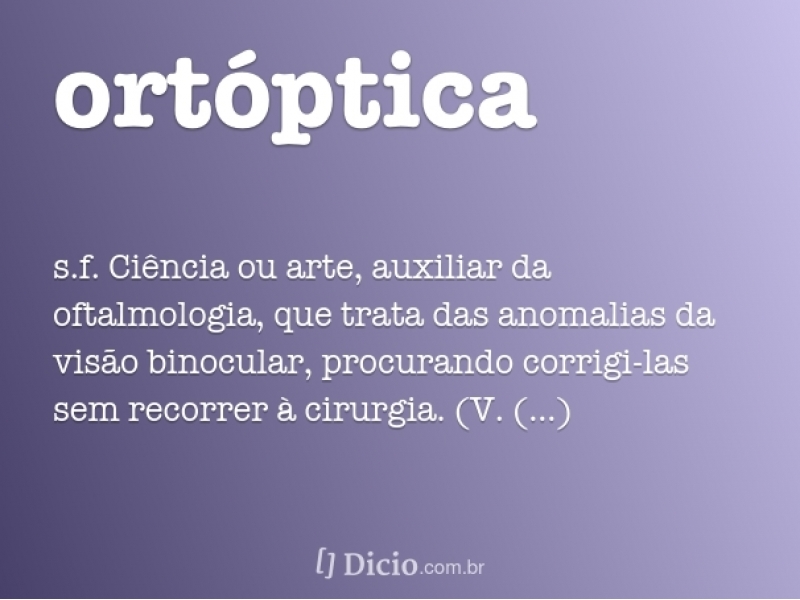 ORTÓPTICA ORTOPTISTA EM BARRA MANSA RJ