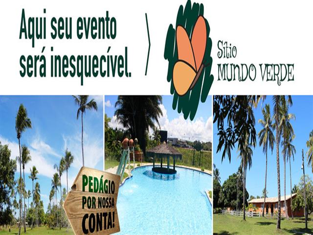 ALUGUEL DE SITIOS PARA FESTAS E EVENTOS EM CAMACARI - SITIO MUNDO VERDE BA