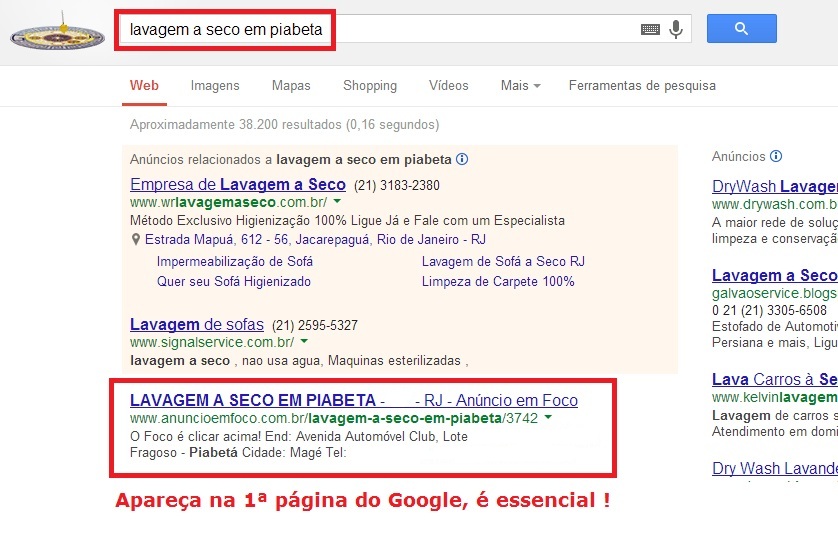 LAVAGEM A SECO EM PIABETA - RJ