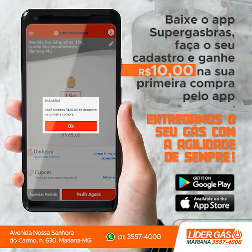 DISTRIBUIDOR DE GÁS EM MARIANA - MG