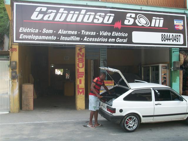 SOM E ALARMES AUTOMOTIVOS EM MAGE - CABULOSO SOM - RJ