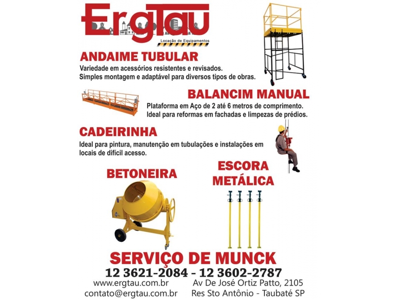 ESCORAS METÁLICAS PARA OBRA EM TAUBATÉ