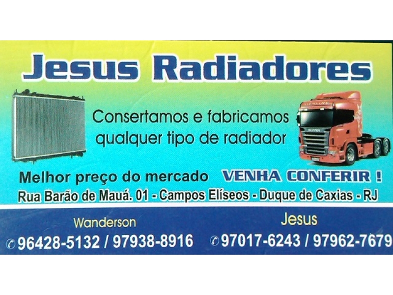 RADIADORES EM PIABETÁ - JESUS RADIADORES - RJ