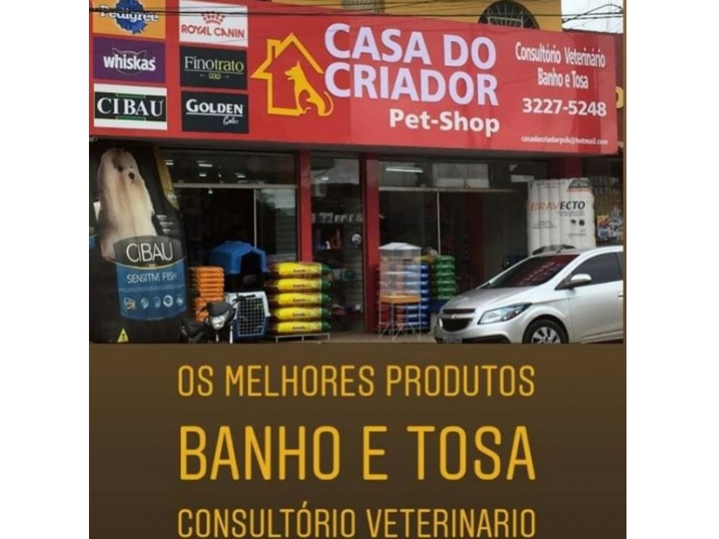 Consultório Veterinário na Zona Sul em Porto Velho - CASA do CRIADOR - PET SHOP