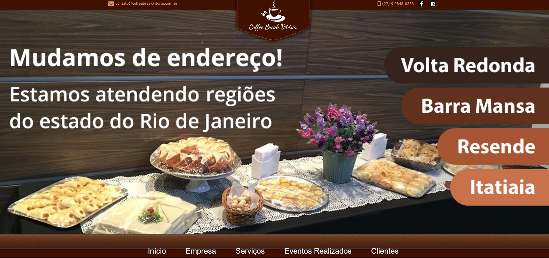 COFFEE BREAK BUFFET FESTAS E EVENTOS EM BARRA MANSA RJ