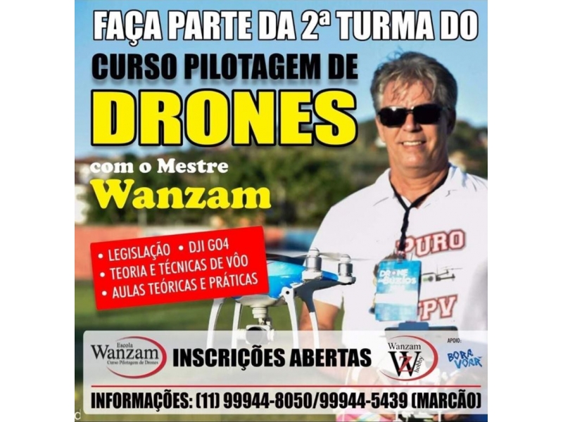 CURSO DE PILOTAGEM DE DRONES EM CARAPICUÍBA - SP