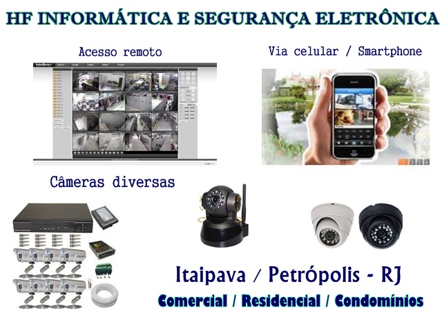 SEGURANCA ELETRONICA EM ITAIPAVA - H.F. INFORMÁTICA