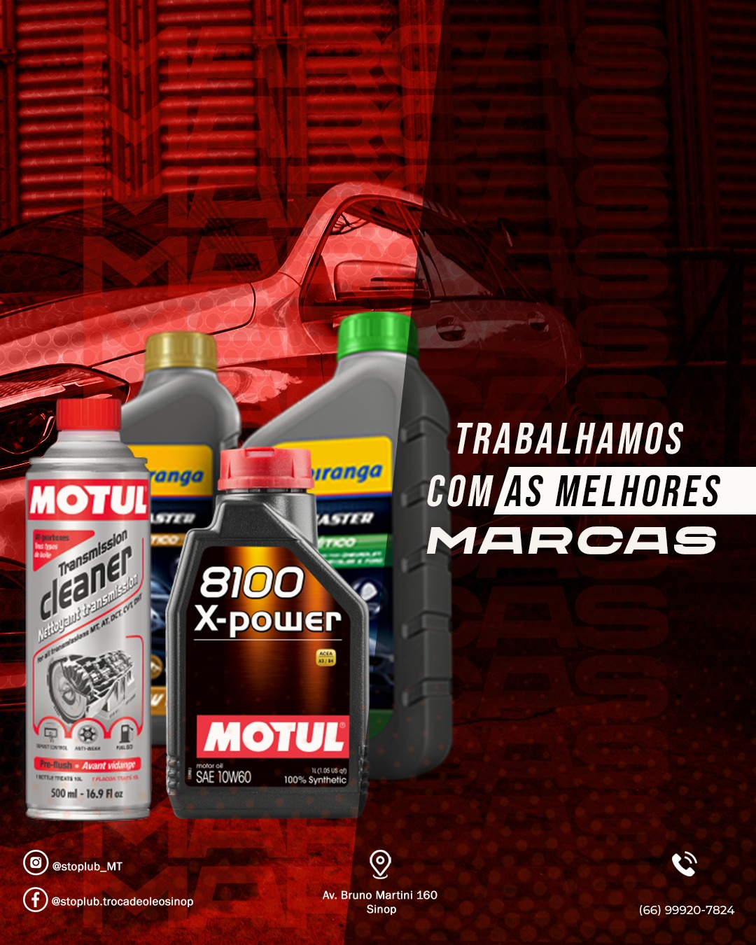 TROCA DE ÓLEO EM SINOP - MT
