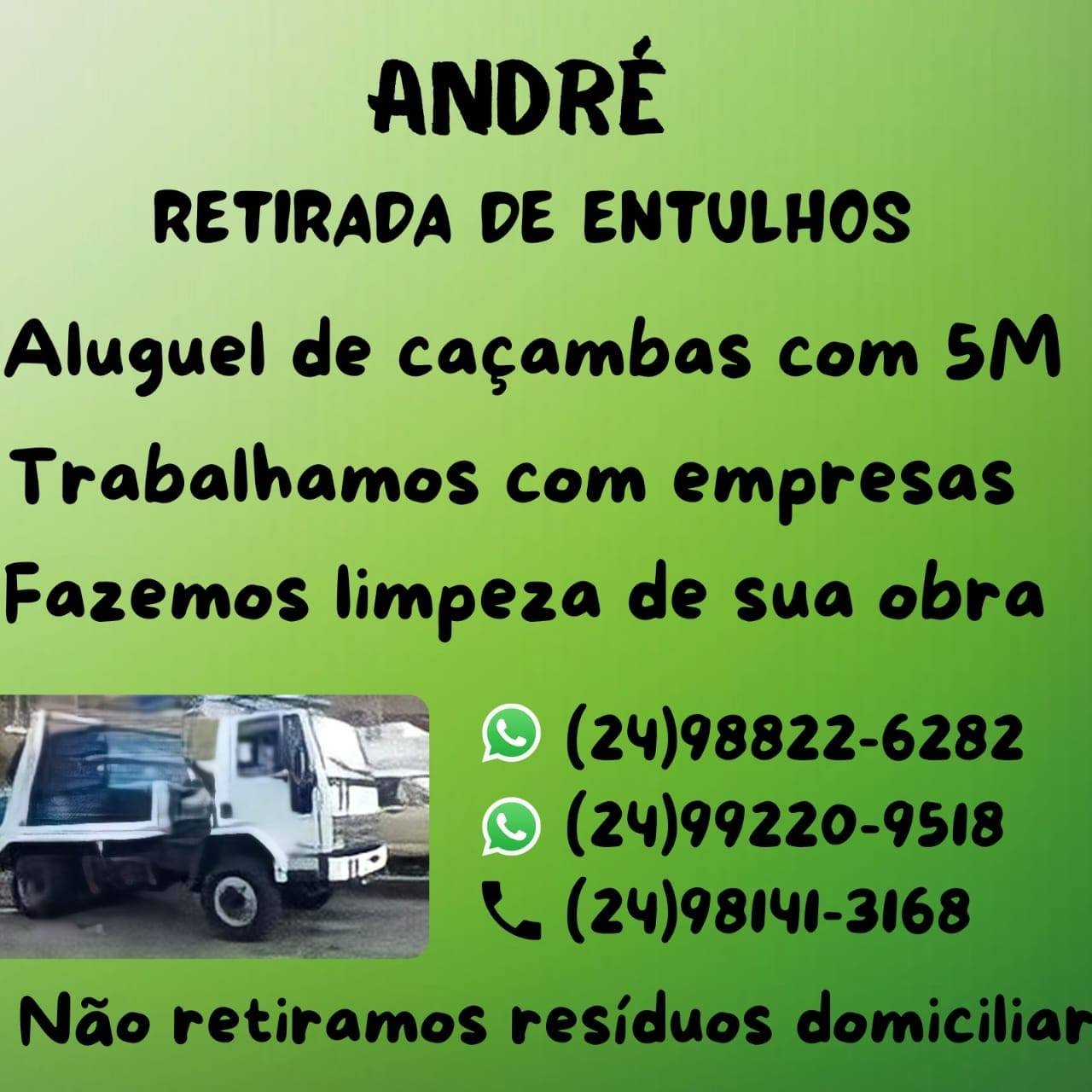 Disk entulho André e Mateus