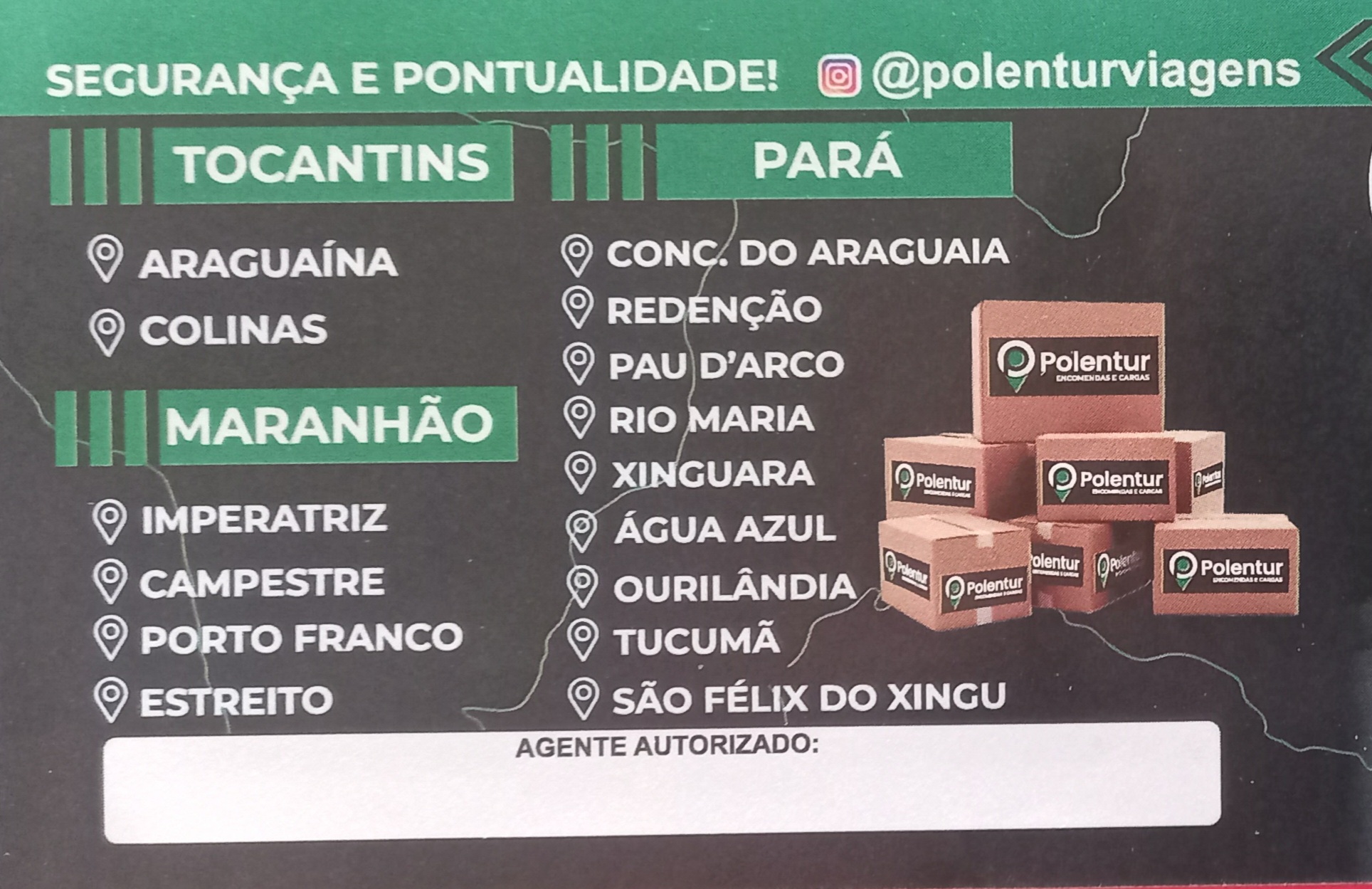 Encomendas e cargas para Redenção, Rio Maria, Xinguara, Tucumã e São Félix do Xingú em Araguaína - RES ENTREGAS IMEDIATAS 