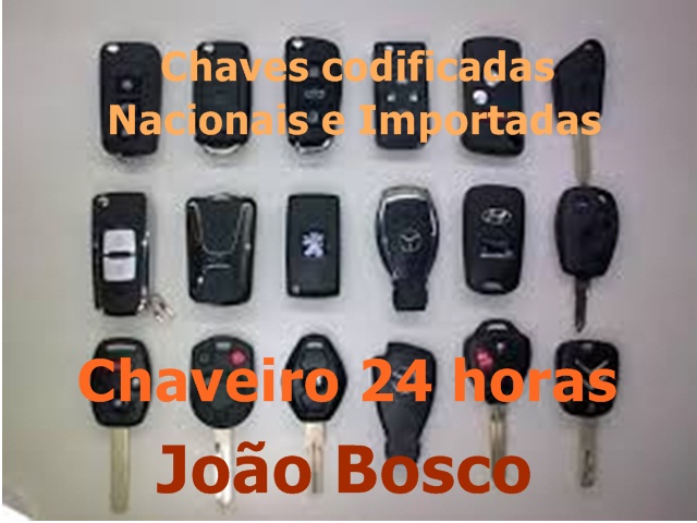 CHAVES CODIFICADAS EM BOTAFOGO - CHAVEIRO JOAO BOSCO - RJ