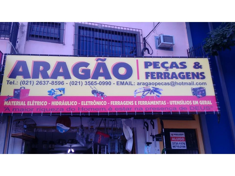 FERRAGENS EM MARICÁ - ARAGÃO PEÇAS E FERRAGENS - RJ 