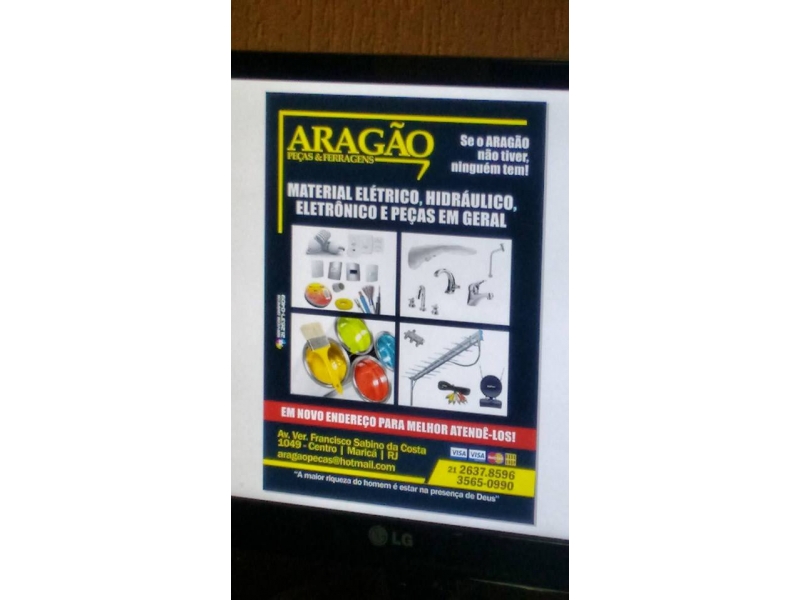 FERRAGENS EM MARICÁ - ARAGÃO PEÇAS E FERRAGENS - RJ 