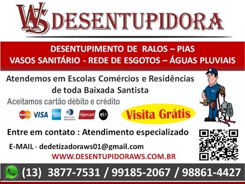 Entupiu ? A Gente Resolve! Rápido Sem Quebra-quebra Desentupidora WS Santos Orçamento gratuito Fale conosco