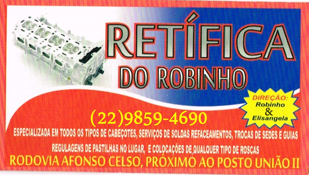 RETIFICA DO ROBINHO EM CAMPOS DOS GOYTACAZES
