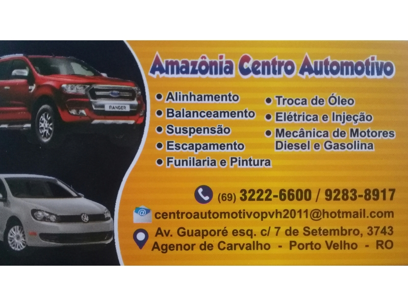 Centro Automotivo no agenor de carvalho em Porto Velho - AMAZÔNIA CENTRO AUTOMOTIVO  