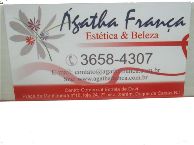 CENTRO DE ESTETICA LIMPEZA DE PELE MASSAGEM COM PEDRA QUENTE E DEPILACAO EM XEREM DUQUE DE CAXIAS - AGATHA FRANCA - RJ