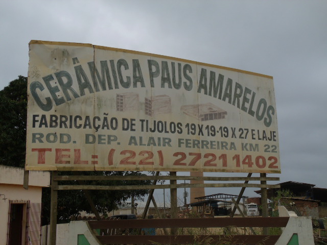 CERAMICA PAUS AMARELOS EM CAMPOS DOS GOYTACAZES - CERAMICA PAUS AMARELOS