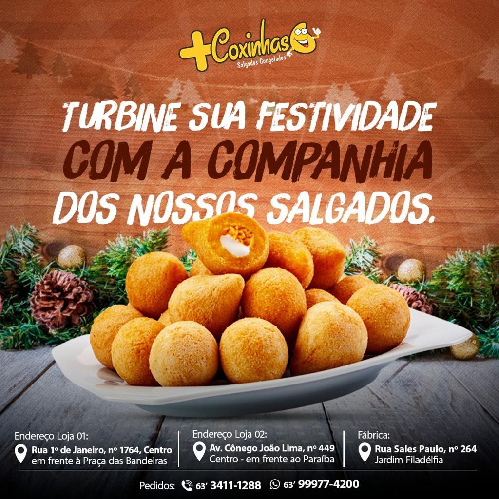 SALGADOS EM ARAGUAINA. + COXINHAS 