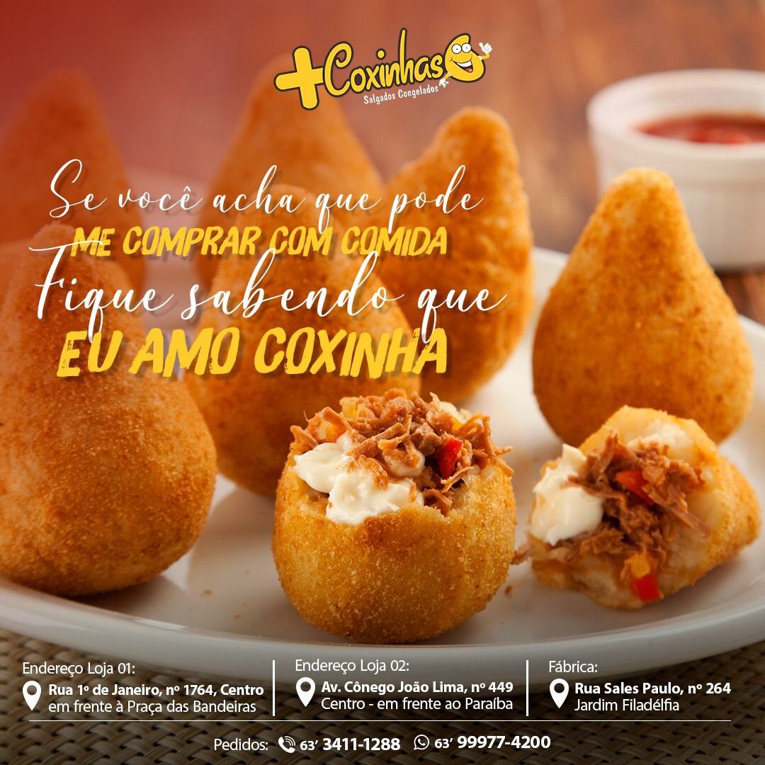 SALGADOS EM ARAGUAINA. + COXINHAS 