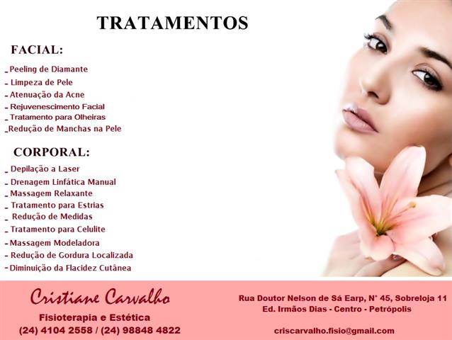 ESTÉTICA E FISIOTERAPIA EM ITAIPAVA PETRÓPOLIS - CRISTIANE CARVALHO ESTÉTICA E FISIOTERAPIA - RJ