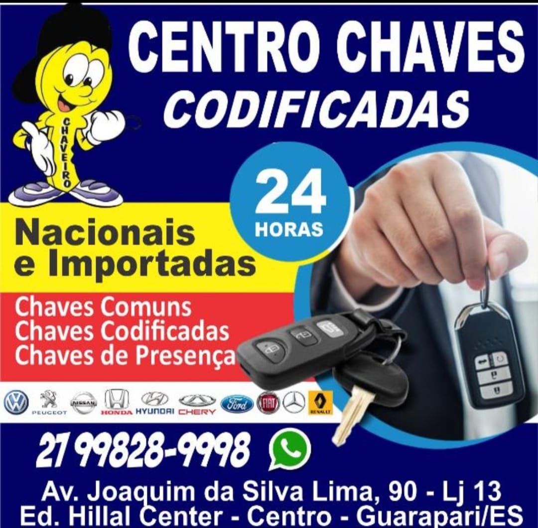CHAVEIRO 24 HORAS  CENTRO- GUARAPAR - ES