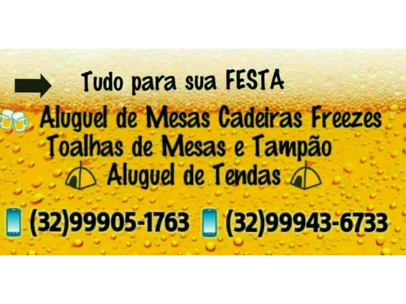 ALUGUEL DE TENDAS EM UBÁ 