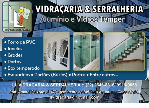 VIDRO TEMPERADO EM UNAMAR - WPP 99916-9658