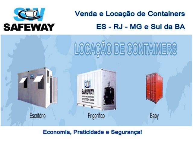 LOCAÇÃO DE CONTAINER NO ESPIRITO SANTO - SAFEWAY - ES