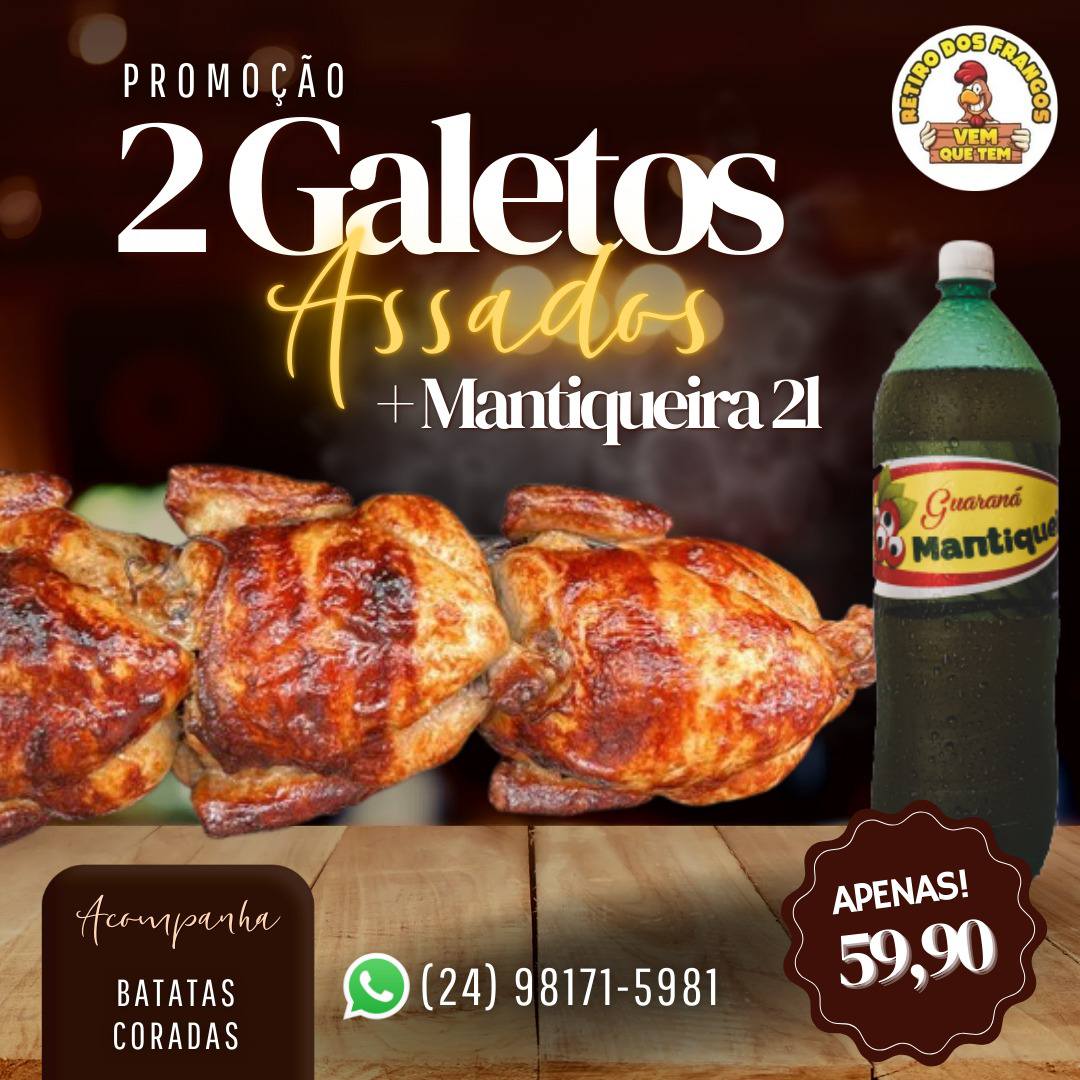 DISK ENTREGA FRANGO ASSADO NA PONTE ALTA RJ