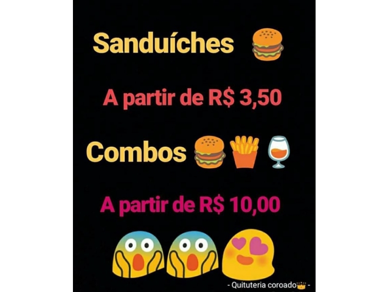 QUITUTERIA EM MANAUS - AM - QUITUTERIA COROADO