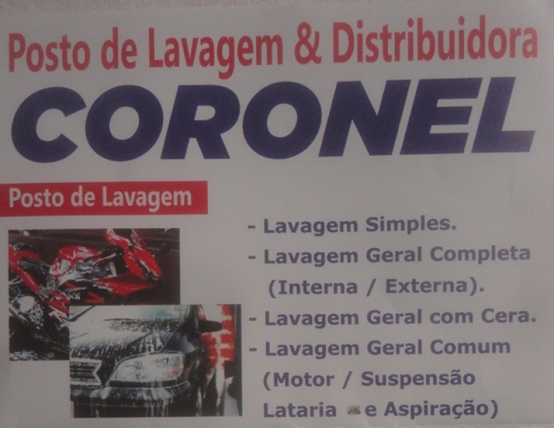 Posto de Lavagem e Distribuidora de Bebidas CORONEL