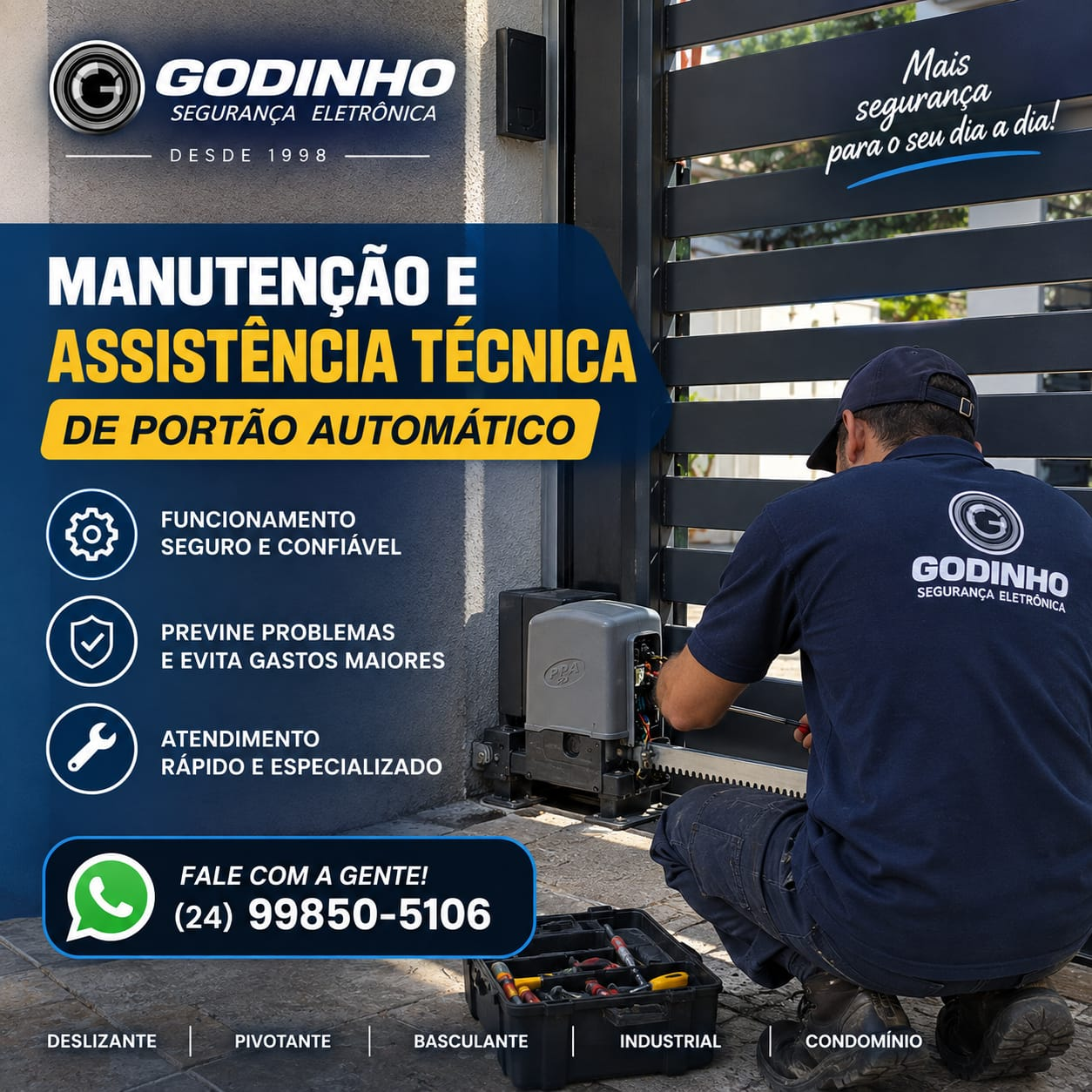 SERVIÇOS DE INSTALAÇÃO DE PORTÕES ELETRÔNICOS EM VOLTA REDONDA RJ