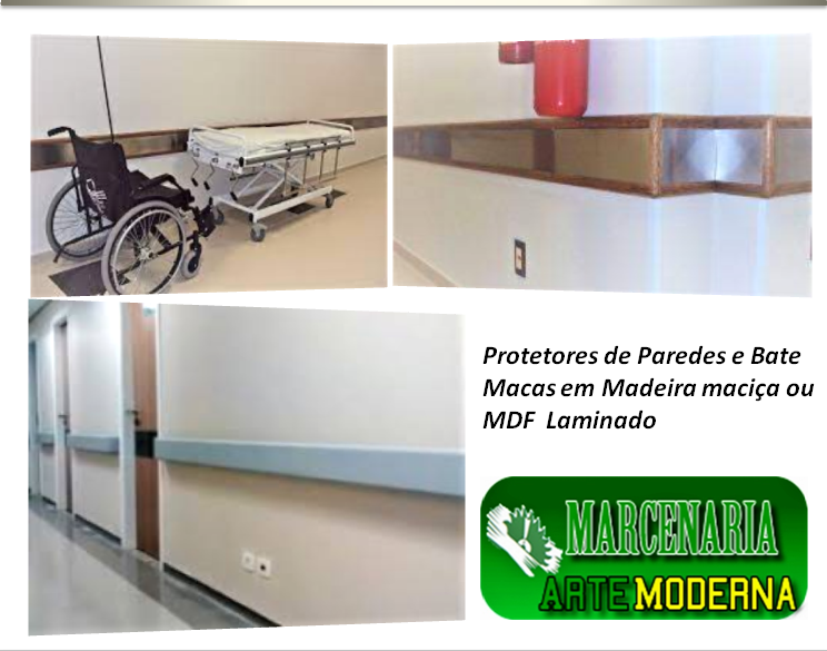 Bate Macas Protetor de Paredes em Santos Marcenaria Arte Moderna