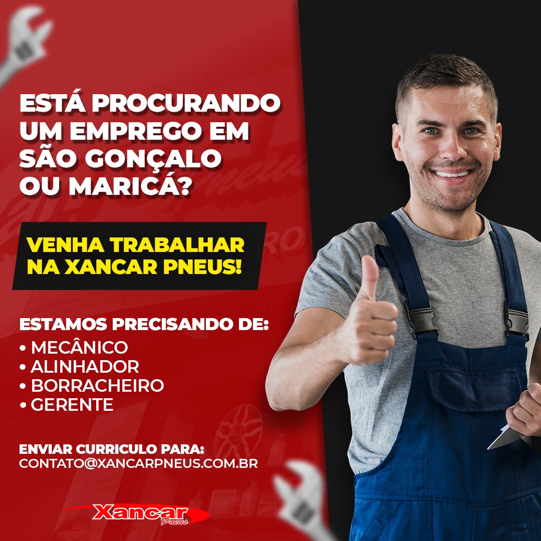 VAGA DE EMPREGO DE MECÂNICO EM ALCÂNTARA