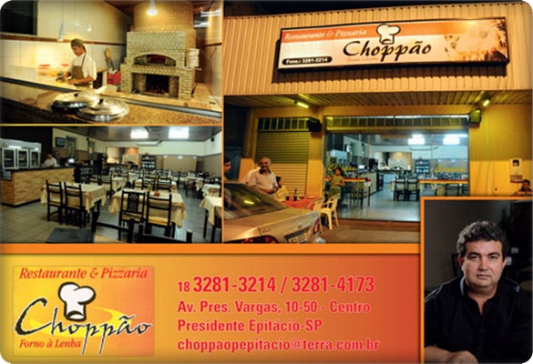 PIZZARIA E RESTAURANTE EM PRESIDENTE EPITACIO - CHOPPAO