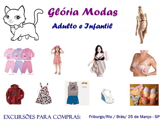 EXCURSÃO PARA COMPRAS EM FRIBURGO RJ - GLÓRIA MODAS