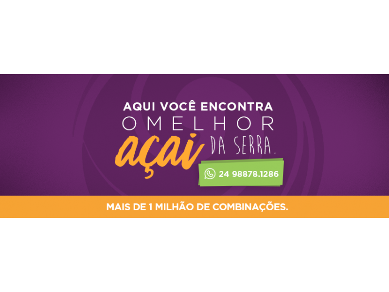 AÇAI EM PETRÓPOLIS - WhatsApp Online - RJ 