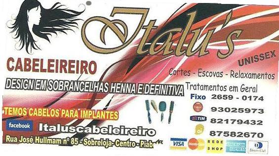 SALAO DE CABELEIREIRO EM PIABETA ITALUS CABELEIREIRO