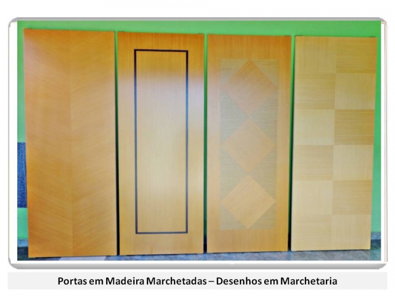 PORTAS MARCHETADAS MADEIRA MACIÇA - OCA - PIVOTANTE FABRICAÇÃO PROPRIA